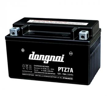 Ắc quy xe máy Đồng Nai PTX7A 7ah-12v